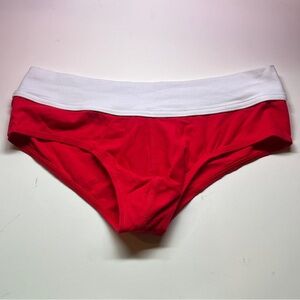 Red and White Men's Briefs